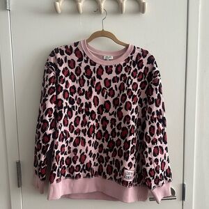Kenzo Pink Leopard Print Sweatshirt